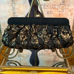 New Black And Gold Clutch Bag by Jessica McClintock